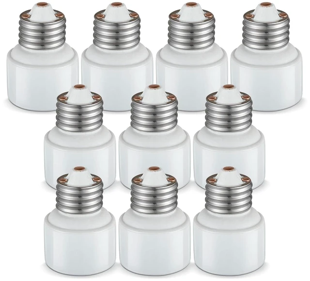 Main image of E26 to E26 Standard Medium Screw Bulb Socket Extender Porcelain Socket Extension Adapter