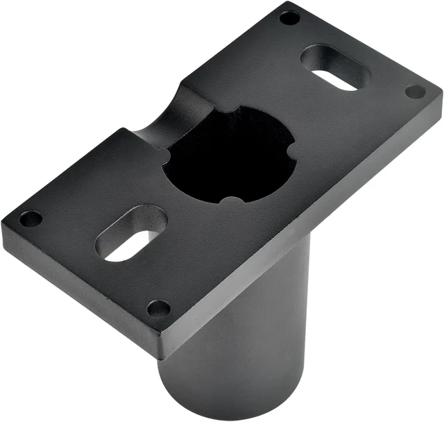 Alt view image 7 of 7 - Slip Fitter Wall Mount Bracket Adapter, Black, 2 Pack