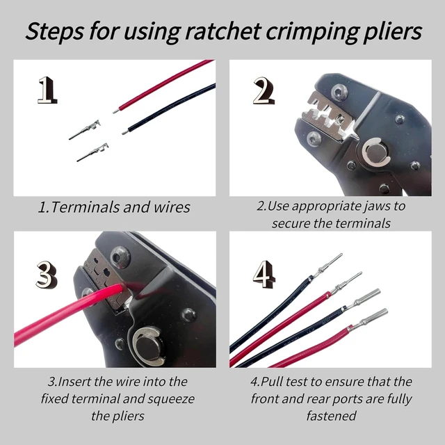 Alt view image 3 of 5 - 237 PCS Deutsch DT 2/3/4/6/8/12 Pin Connector Kit, IP68 Waterproof Plug with 80 Pairs Size 16 Stamped Contacts, Ratchet Crimping Pliers & Terminal Removal Tool