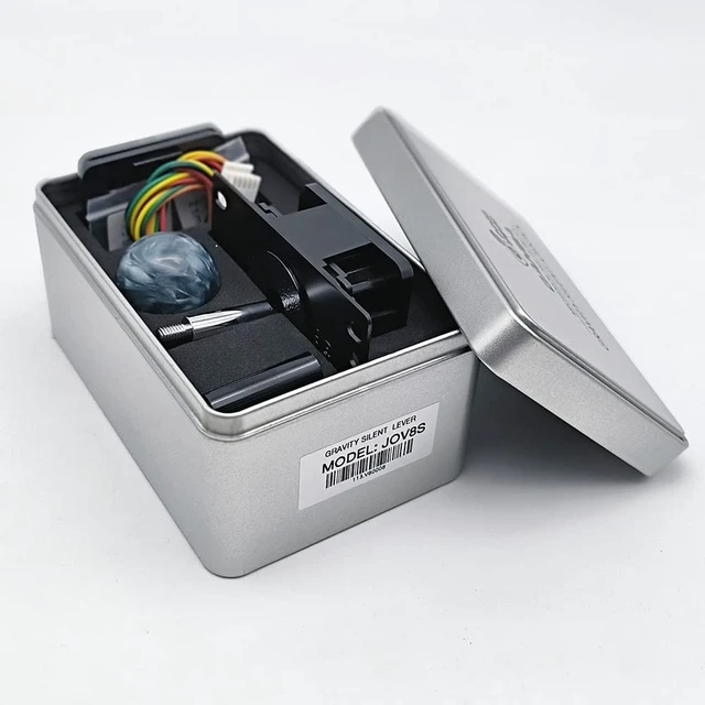 Alt view image 2 of 6 - Gravity Silent Lever Arcade Joystick with Mechanical Shafts, Original (JOV8S)