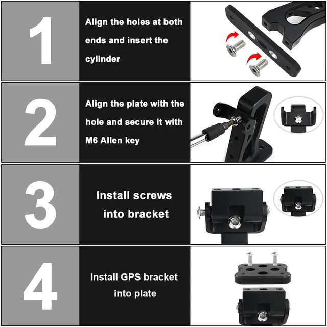Alt view image 3 of 6 - Navigation GPS Mount Bracket for 2015-2025 Polaris Slingshot
