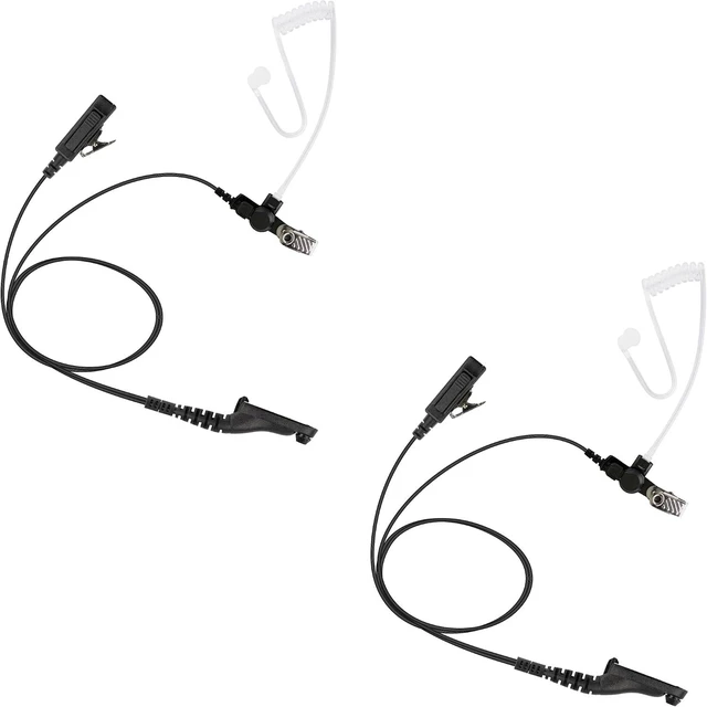 Main image of 2 Pack BCT22-M9 2-Wire Surveillance Acoustic Tube Earpiece with PTT Mic, Compatible with Motorola APX 8000/7000/4000/6000, XPR 7580e/7380e/7550/7350e/7350