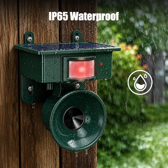 Alt view image 4 of 7 - 2026 Weatherproof Outdoor Solar Ultrasonic Bird Repellent Device (1-Pack)