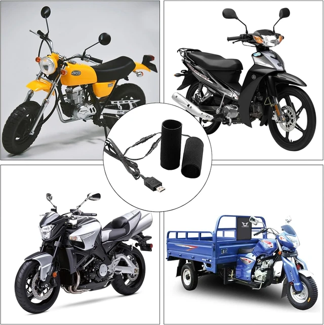 Alt view image 5 of 6 - Motorcycle Handlebar Heater Heated Grips Cover