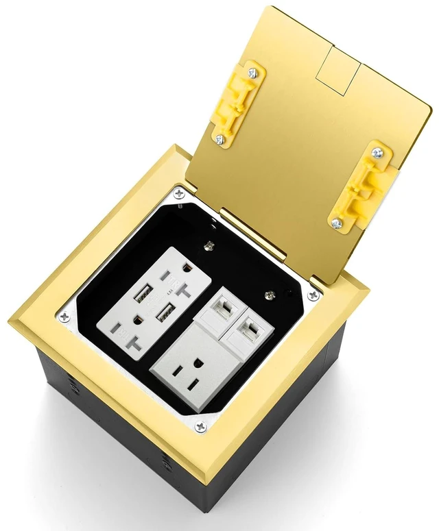 Main image of Recessed Floor Outlet with 2 * 20 Amp Tamper-Resistant Receptacles