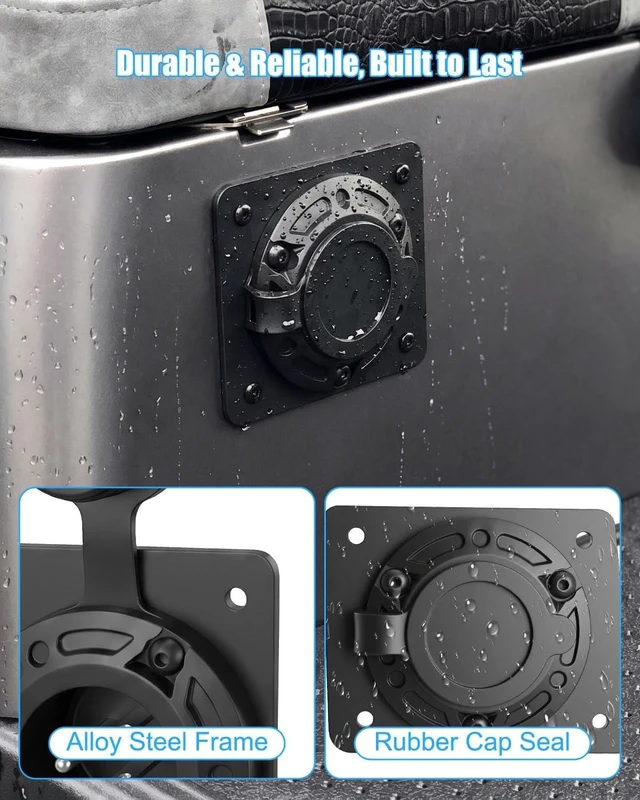 Alt view image 4 of 7 - Charger Port Cover Plate Adapter for EZGO TXT36 EXTRON Golf Cart
