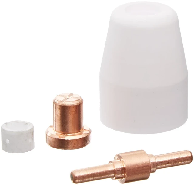 Alt view image 3 of 3 - 40-Piece Nozzle Electrode Cup & Ring Set LCON40 for LT5000D/CT520D/CUT32i