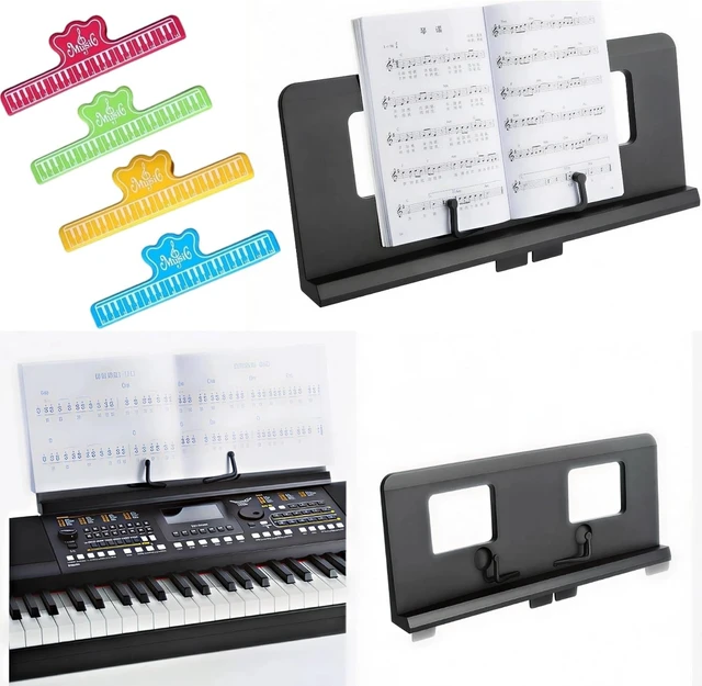 Alt view image 3 of 5 - Electronic Keyboard Sheet Music Stand with Expandable Pins