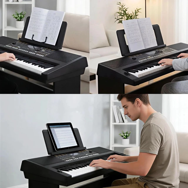 Alt view image 5 of 5 - Electronic Keyboard Sheet Music Stand with Expandable Pins