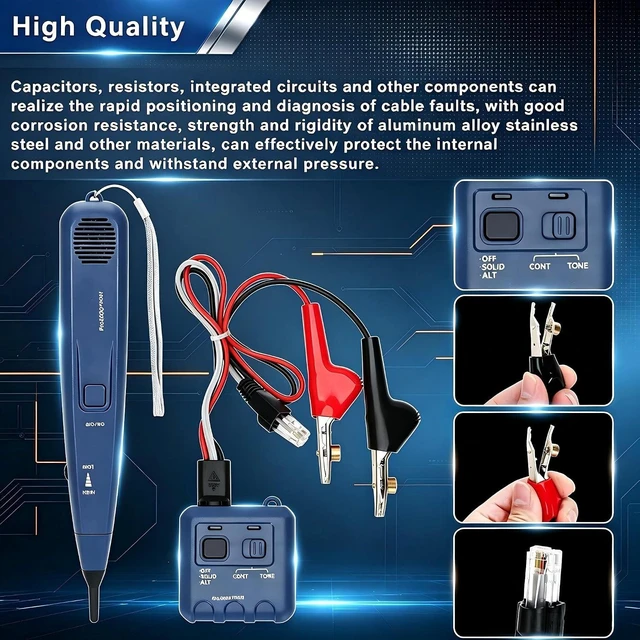 Alt view image 3 of 7 - Pro3000 Tone Generator & Probe Wire Toner Kit