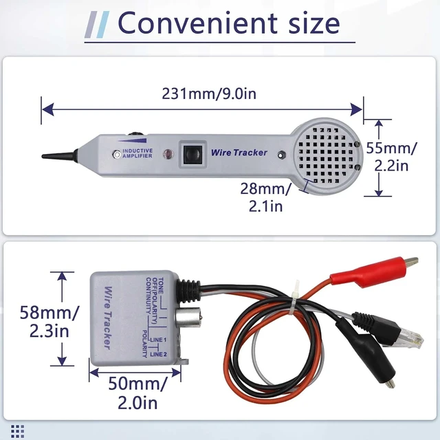 Alt view image 2 of 7 - 200EP High Accuracy Tone Generator Kit, Wire Tracer & Circuit Tester