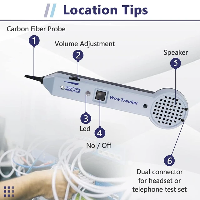 Alt view image 3 of 7 - 200EP High Accuracy Tone Generator Kit, Wire Tracer & Circuit Tester