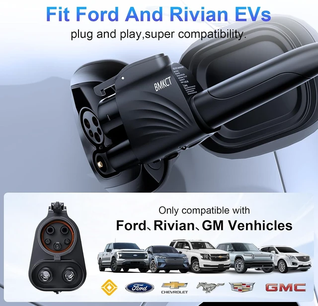 Alt view image 3 of 7 - 2025 Upgraded NACS to CCS1 Adapter, 500A/1000V DC 250KW for Tesla Supercharger, Fits Ford Mustang Mach-E/F-150 Lightning, Rivian, GM, Volvo & Polestar EVs