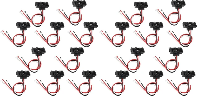 Main image of 10PCS 3-Prong Right Angle Pigtail Connector, 3-Wire 20AWG for Truck Stop/Turn/Tail/Brake/Backup Lights, Fits 4" Round & 6" Oval (Pack of 2)