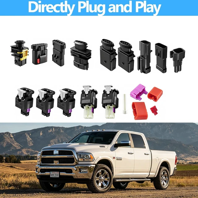 Alt view image 5 of 7 - Tuner Harness Plug Kit for Dodge Ram Cummins 6.7L 2019-2024