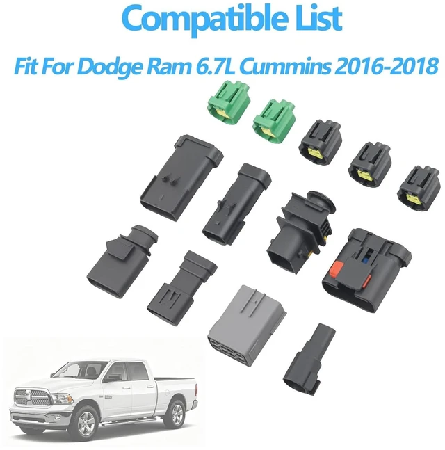 Alt view image 2 of 7 - Tuner Harness Plug Kit for Dodge Ram Cummins 6.7L 2016-2018