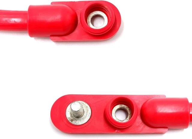 Alt view image 3 of 7 - Overmolded Group 31 8" 1/0 Battery Cable, Red Positive, for Truck/Marine/Boat/Yacht/RV/Caravan/Trailer/Bus