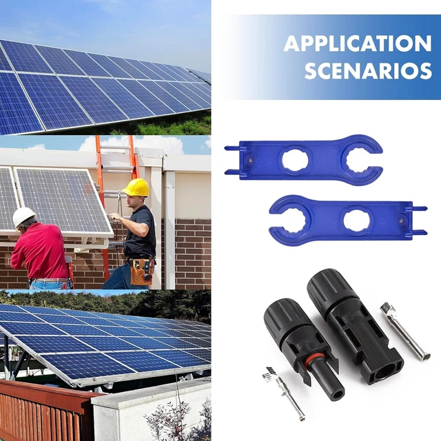Alt view image 7 of 7 - 40 PCS MC4 Waterproof IP67 Solar Connectors, 1000V 30A (10AWG)
