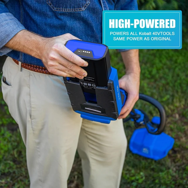 Alt view image 5 of 7 - 6.0Ah Kobalt 40V Battery Replacement, Compatible with All Kobalt 40V Cordless Tools, KB440-03/KB2540C-06/KB240-03/KRC60