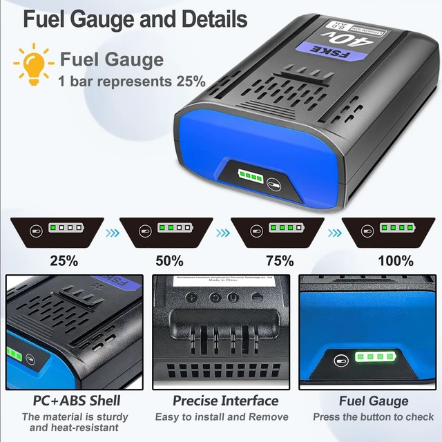 Alt view image 3 of 6 - 6000mAh Kobalt 40V Battery Replacement, 2 Packs