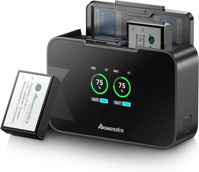 Main image of LP-E17 Battery & 20W Dual Fast Charger for Canon Cameras