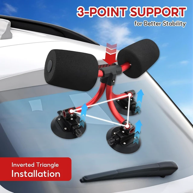 Alt view image 2 of 7 - TriGrip Kayak Load Roller with 3 Suction Cups, Pump Vacuum Type Kayak Roof Loader Lift Assist System for Car & SUV