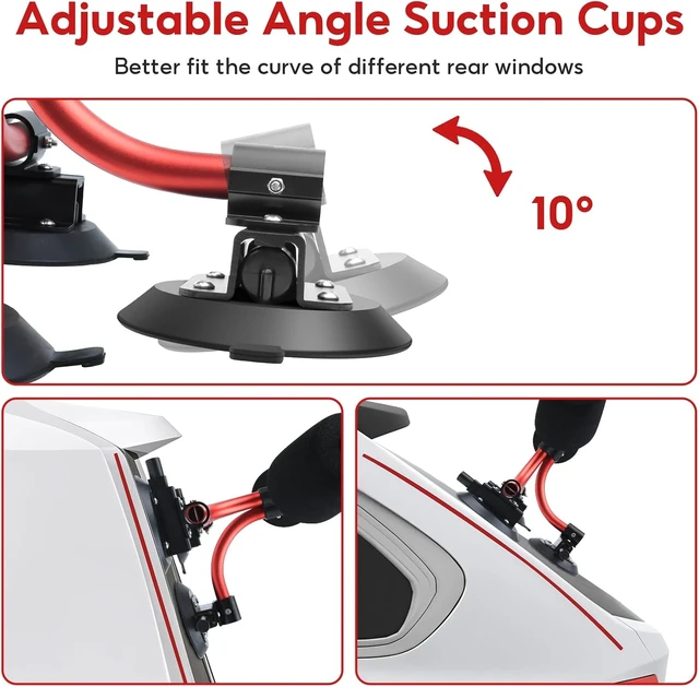 Alt view image 6 of 7 - TriGrip Kayak Load Roller with 3 Suction Cups, Pump Vacuum Type Kayak Roof Loader Lift Assist System for Car & SUV