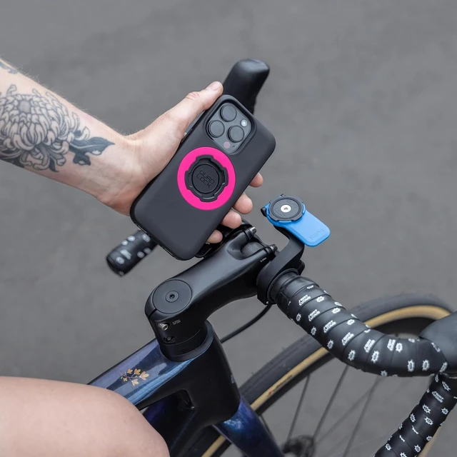 Alt view image 3 of 7 - Out Front Bicycle Handlebar Phone Mount (V3) for iPhone, Galaxy, Pixel & Universal Adapters