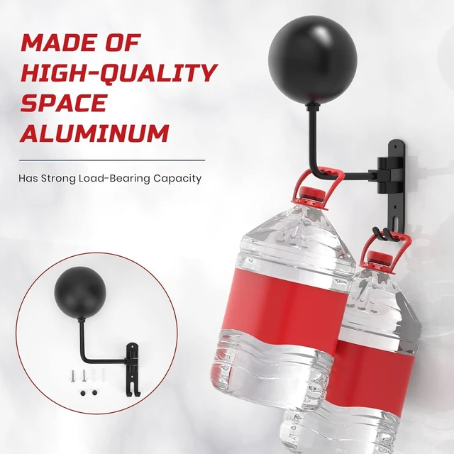 Alt view image 3 of 7 - 180° Swivel Wall Mount Helmet Hanger for Motorcycle, Bike, Racing & Sports Gear