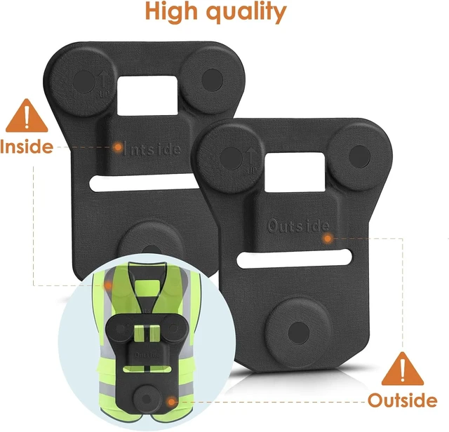 Alt view image 4 of 6 - CammPro Body Camera Magnetic Mount, Universal Wearable Magnet Clip Holder for All Body Camera Brands (New Upgrade)