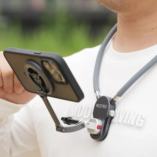 Alt view image 4 of 7 - Aluminum Neck Holder for iPhone 18/17/16/15/14/13 - 639