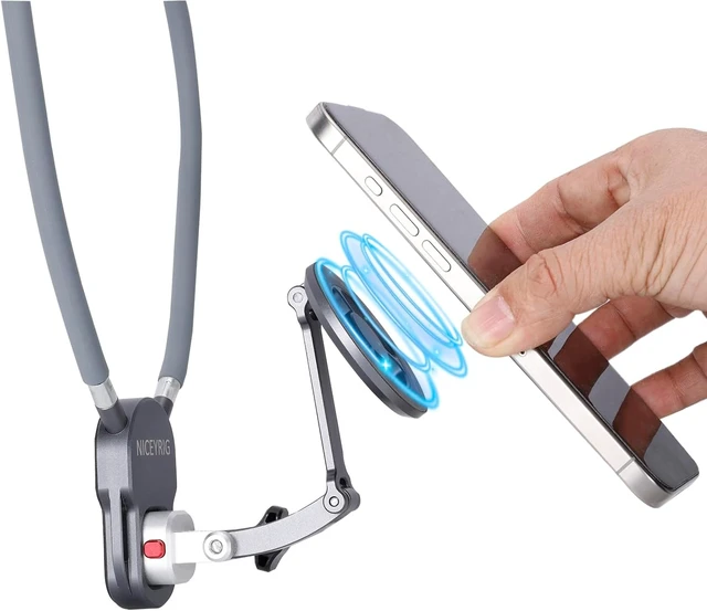 Alt view image 3 of 7 - Aluminum Neck Holder for iPhone 18/17/16/15/14/13 - 639