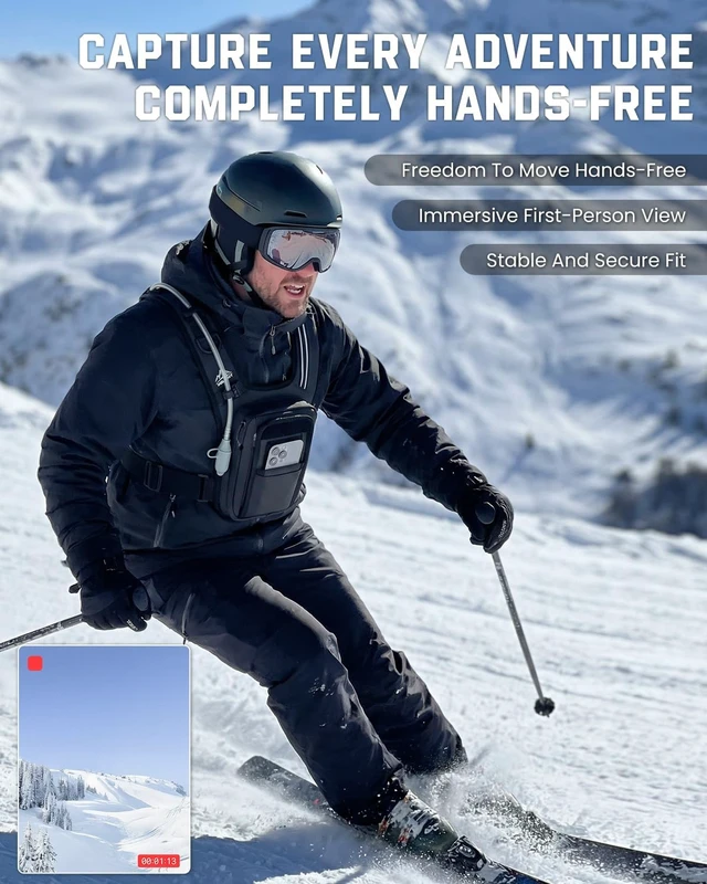 Alt view image 3 of 7 - Adjustable Chest Pack for Hands-Free POV Filming