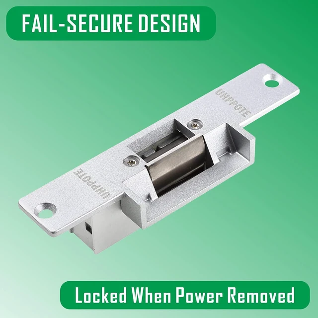 Alt view image 2 of 7 - Fail-Secure 12VDC Electric Door Strike Lock for Access Control