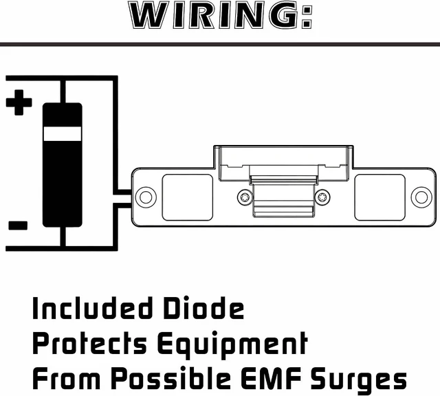 Alt view image 5 of 7 - Fail-Secure 12VDC Electric Door Strike Lock for Access Control