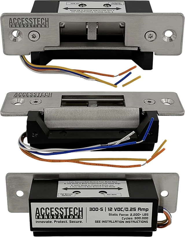 Alt view image 2 of 7 - Heavy-Duty ANSI Standard Electric Strike Door Lock with Signal Output & Door Position Indicator for Access Control