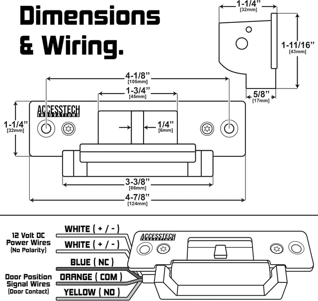 Alt view image 5 of 7 - Heavy-Duty ANSI Standard Electric Strike Door Lock with Signal Output & Door Position Indicator for Access Control
