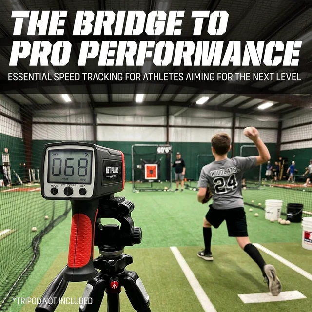 Alt view image 2 of 7 - Velocity X Baseball Speed Radar for Pitchers, Narrow Beam Accurate Pitch Tracking, Continuous/Single Speed Mode, 100 Reading Recall