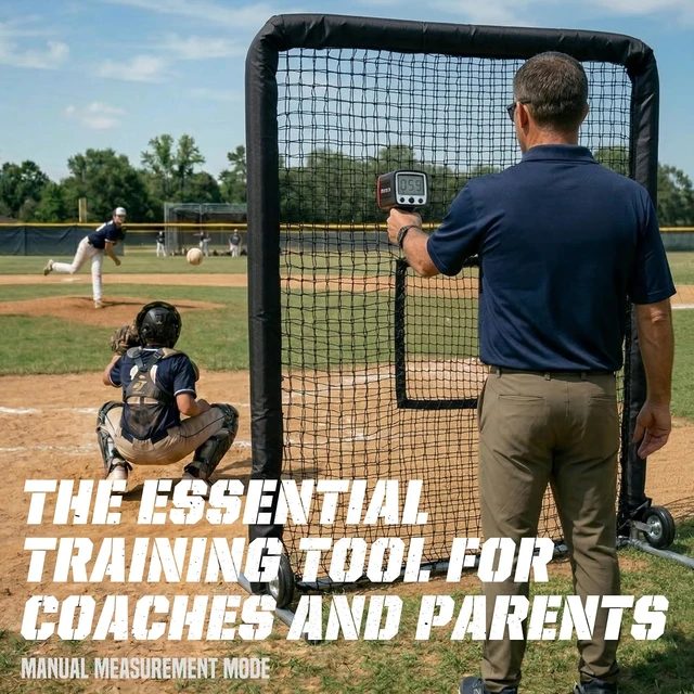 Alt view image 5 of 7 - Velocity X Baseball Speed Radar for Pitchers, Narrow Beam Accurate Pitch Tracking, Continuous/Single Speed Mode, 100 Reading Recall