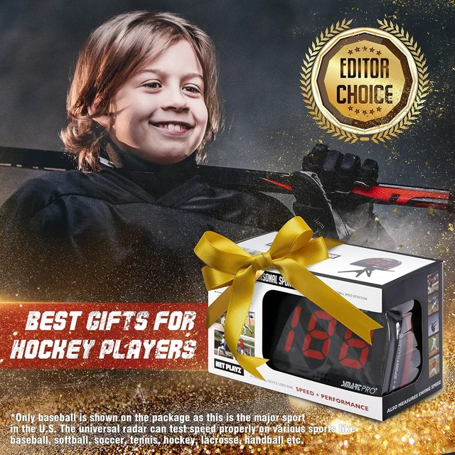Alt view image 6 of 6 - Hands-Free Hockey Speed Radar Gun, Training Aid Speed Sensor