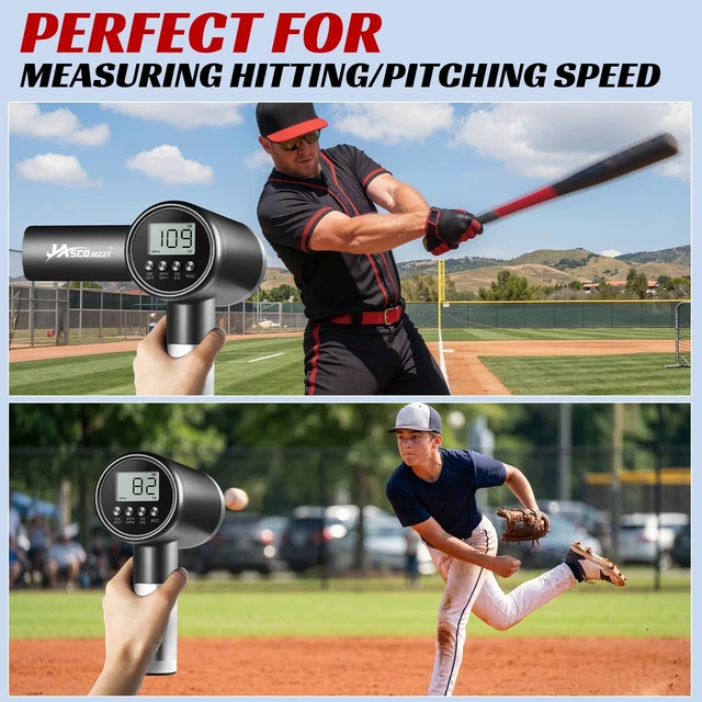 Alt view image 6 of 7 - 24GHz Baseball Radar Gun, LED+LCD Dual Display with ±1 MPH Accuracy