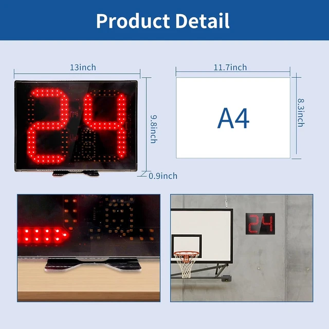 Alt view image 2 of 5 - Shot Clock Timer for Basketball & All Sports
