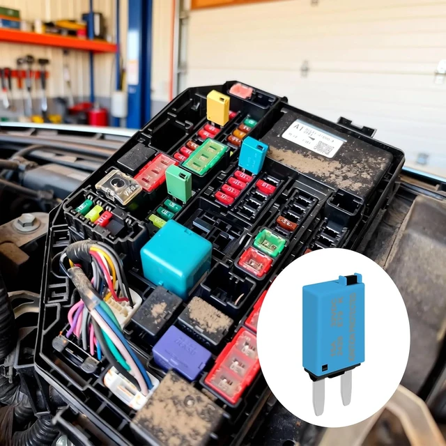 Alt view image 7 of 7 - ATM Manual Reset Fuse Kit, Low-Profile Mini Fuses 5A/10A/15A/20A/25A/30A for DC 32V Automotive Circuit Breakers, RV/Car/Truck