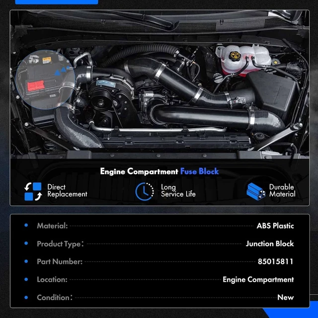 Alt view image 4 of 7 - Engine Compartment Battery Distribution Fuse Block for Chevrolet & GMC