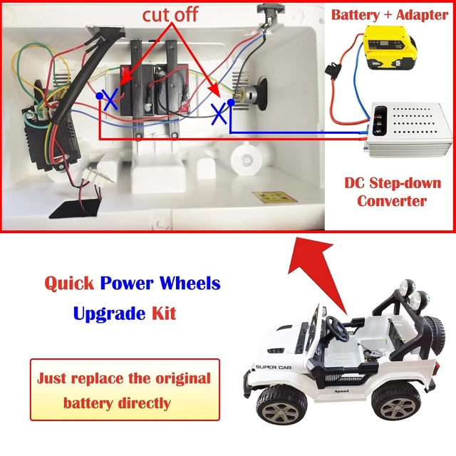 Alt view image 7 of 7 - 48V to 12V Golf Cart Converter, 11-70V Input to 3.3V-24V Output, 28A 336W Adjustable with Fuse