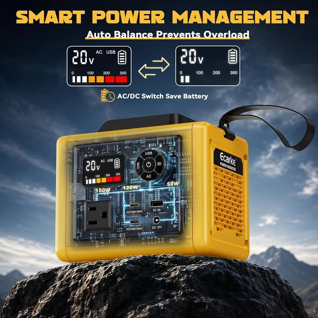 Alt view image 7 of 7 - 350W Power Inverter for DeWALT 20V Battery (Tool Only)