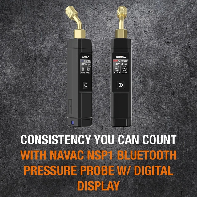 Alt view image 2 of 7 - NSP1 Bluetooth Pressure Probe with Digital Display, 164 ft Range