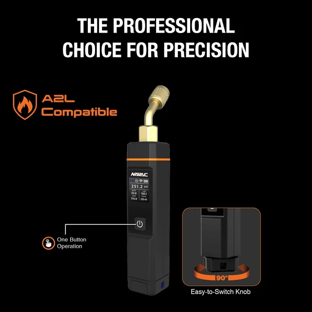 Alt view image 3 of 7 - NSP1 Bluetooth Pressure Probe with Digital Display, 164 ft Range