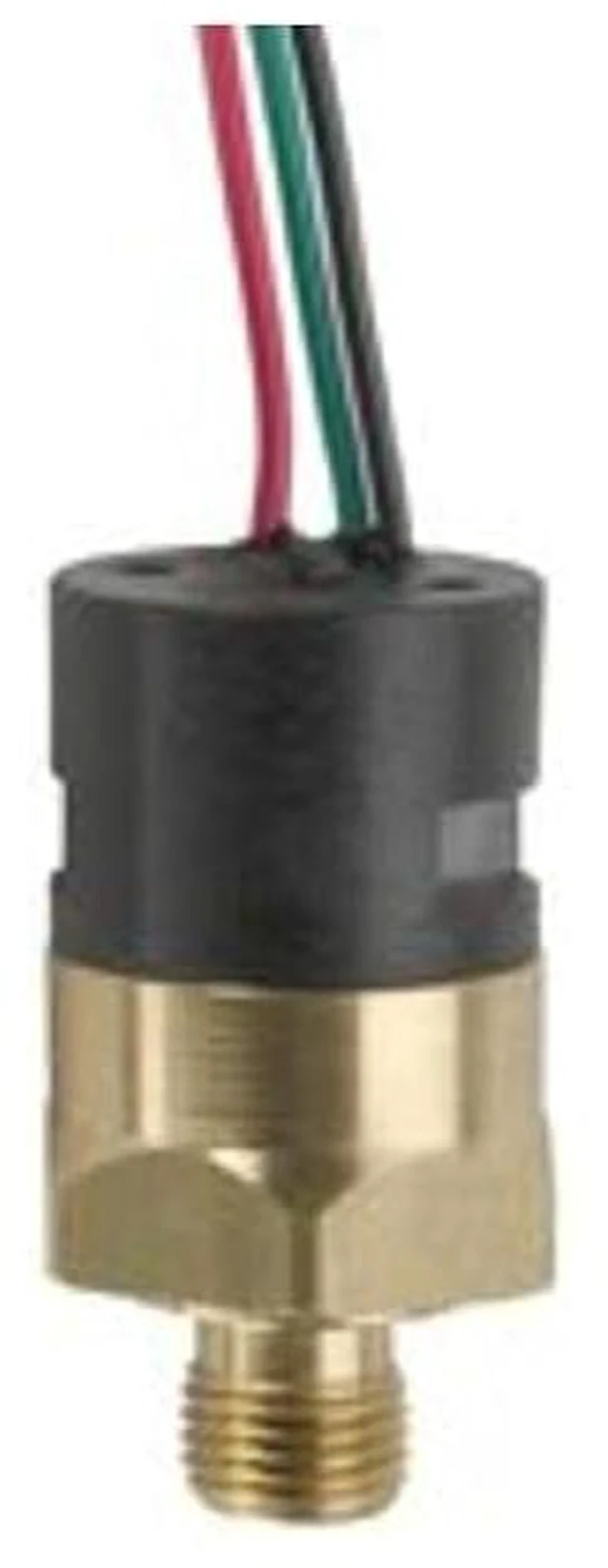 Main image of Gems PS41 Series Economical Miniature Pressure Switch PS41-30-4MNB-C-FL18, SPDT, 25-100 psi, 1/4" MNPT Brass Fitting, 18" Flying Leads - 209596