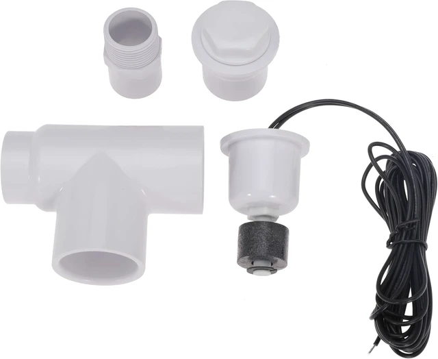 Alt view image 2 of 7 - SS1 Float Switch Condensate Overflow Switch with 3/4" Adaptor & 6FT Wire for HVAC Drain Pans (4PCS)